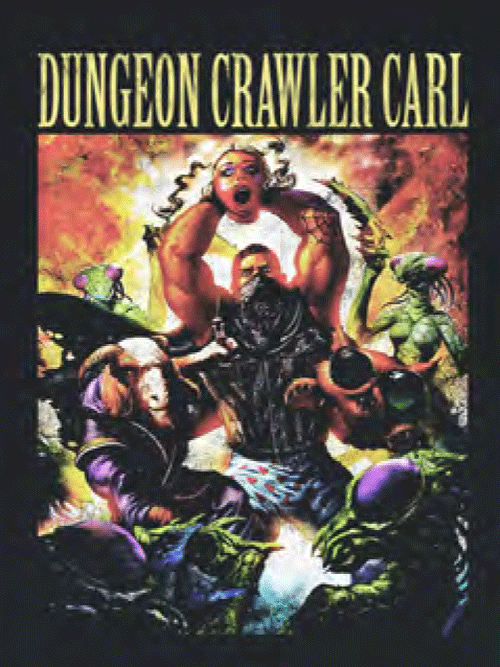 Dungeon Crawler Carl Butcher's Masquerade Cover T-shirt (image for) Dungeon Crawler Carl Butcher's Masquerade Cover T-shirt