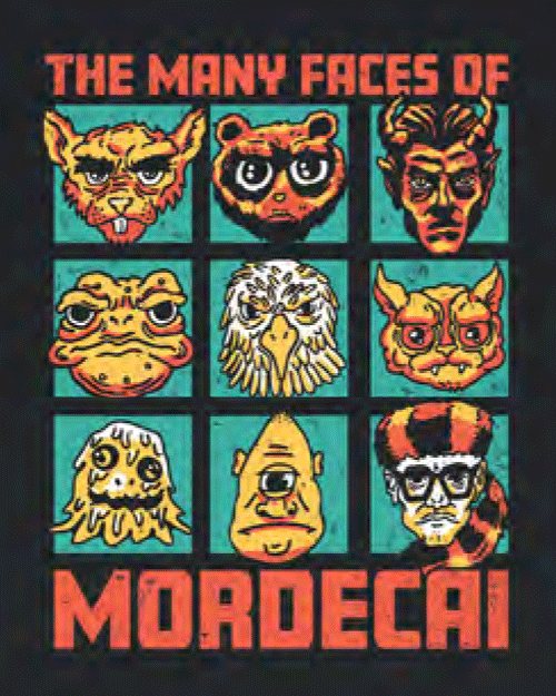 Faces of Mordecai T-Shirt (image for) Faces of Mordecai T-Shirt
