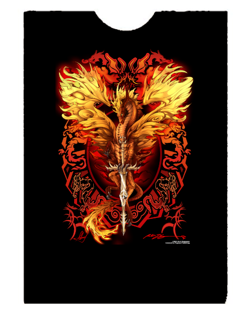 Flame Blade Dragon by Ruth Thompson T-Shirt (image for) Flame Blade Dragon by Ruth Thompson T-Shirt