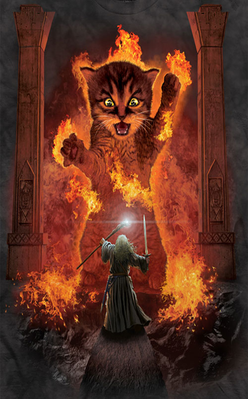 You Shall Not Pass Kitten T-Shirt (image for) You Shall Not Pass Kitten T-Shirt