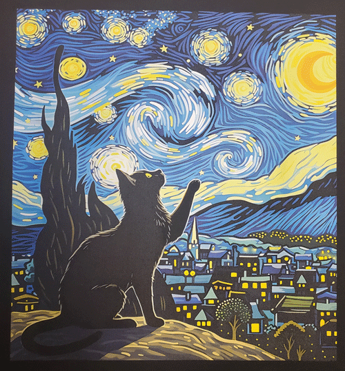 Van Gogh Curious Cat (image for) Van Gogh Curious Cat